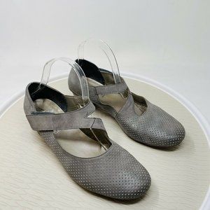 Rieker Mirjam Size 41 US 10 Gray Leather Pumps Comfort Shoes Antistress Walking